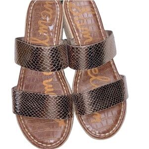 Sam Edelman gold wedges size 9 1/2